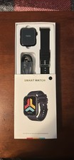 Smart Watch 47mm Android Compatible Black Silicone Band Plastic Case New
