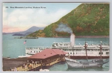 c.1920s Bear Mountain Landing Steamer Highlander Hudson River New York Postcard