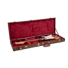Crossrock Wood Case Fender Stratocaster And Telecaster Guitars Security Lock