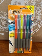 Vintage Bic Xtra Comfort Soft Grip Mechanical Pencils , 6 in Assorted Colors
