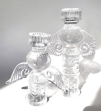 Zwei Kristallglas-Kerzenständer Rosenthal Studio Line Björn Wiinblad „Lumina“ „E