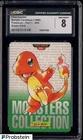 1996 VINTAGE Pokemon Bandai Carddass Red Card Charmander CGC 8 NM-MT