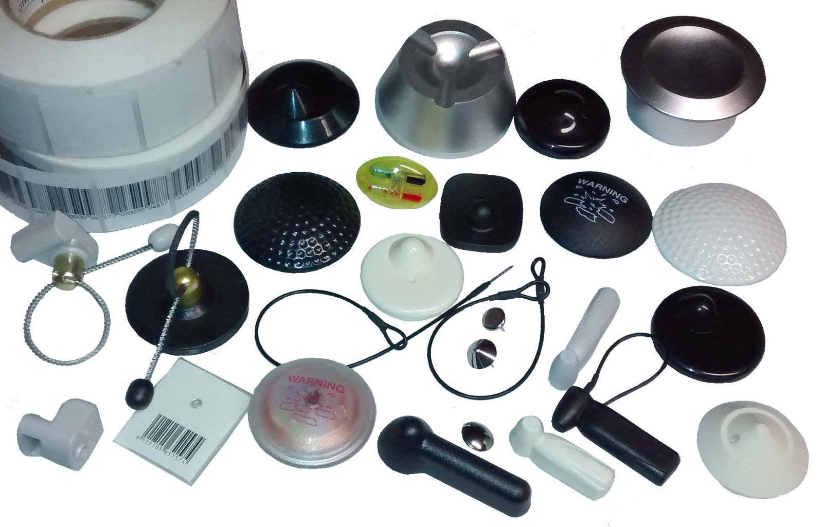 100 RF Softetiketten 52x45 Barcode mit Verschluß 8 2mhz  