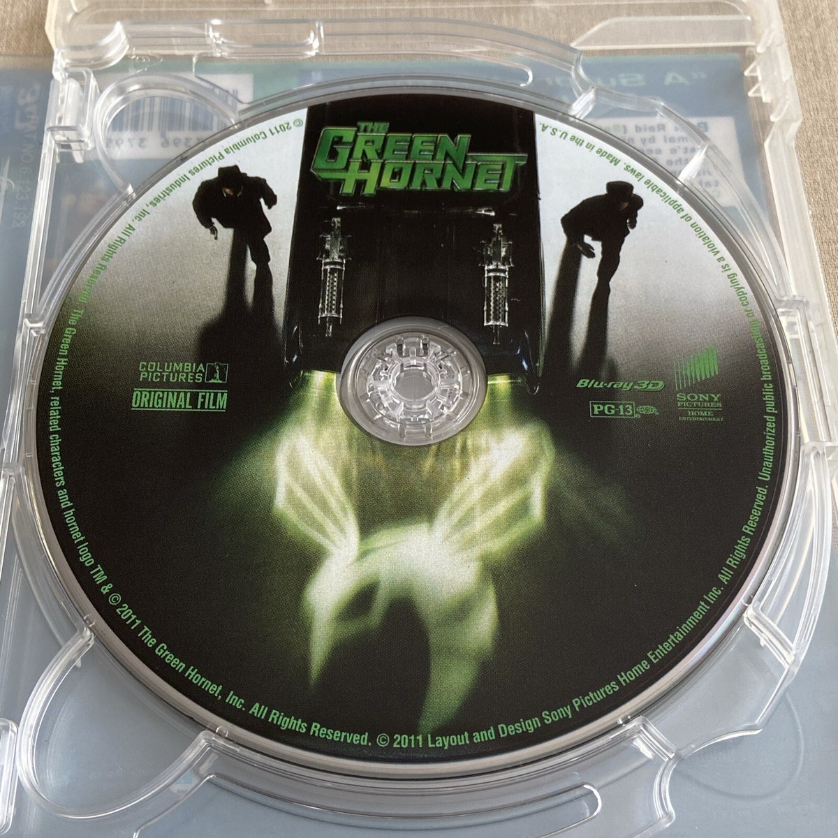 The Green Hornet (3D, Blu-ray, DVD 3-Disc Set 2011) Superhero