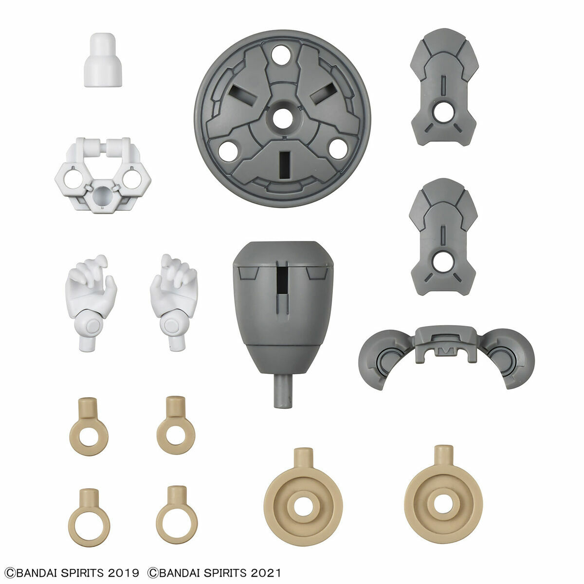 BANDAI 30MS Set 6 Parti Viso Con Espressioni Facciali – Colore C, Kit Modello Per Personalizzazione - 2