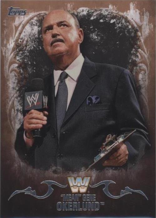 2016 Topps WWE Undisputed - Gene Okerlund #72 Tag Team Championship ...