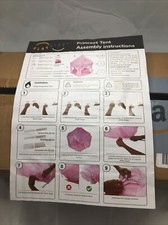 Pink Princess Castle House Indoor/Outdoor Kids Play Tent for Girls w/ LED Lights