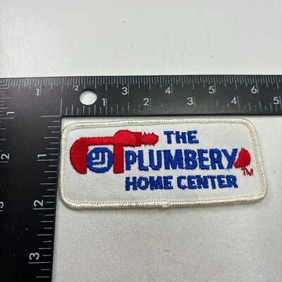 Vintage THE PLUMBER HOME CENTER Patch (Advertising Company Business) 45VV