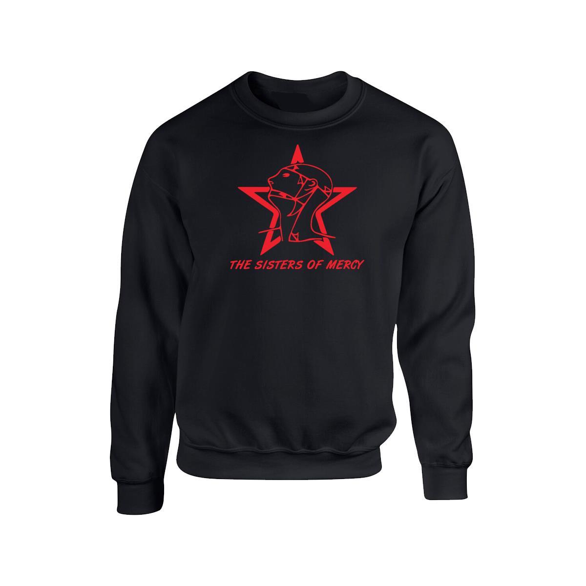 Sisters of Mercy Simon Pegg Retro 80s ScreenPrinted SweatShirt