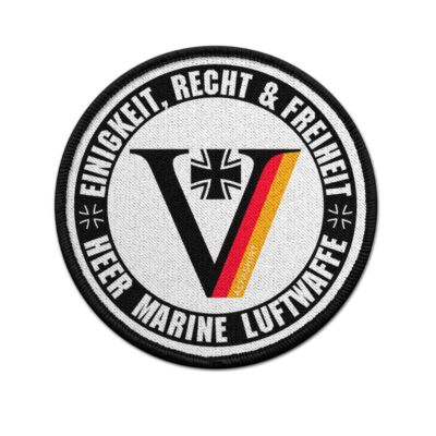 Patch VETERAN Bundeswehr - 75 Mm, Velcro, Pour Veste Ou Uniforme, Personnalisable Sur Demande - 5