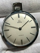 SOLVIL  TITUS POCKET WATCH MANUAL CAL.P330 IN EXELLENT CONDITION 43mm SWISS