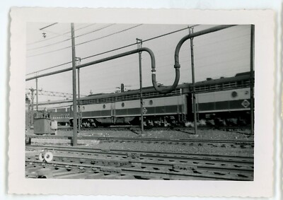 EL ERIE LACKAWANNA RAILROAD Streamliner Lokomotive Bahnhof Original Foto