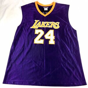Details about Kobe Bryant LA Lakers Jersey #24 NBA Jersey Adult Size XL Authentic KOBE