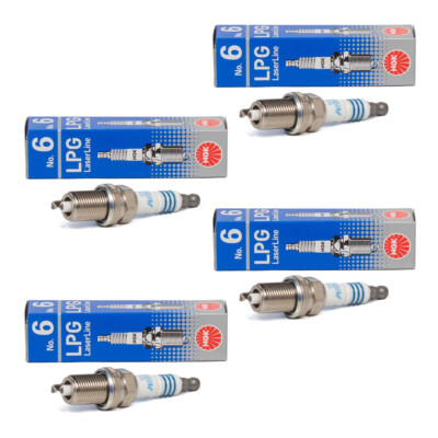 4x NGK 1565 LL6 LPG6 Laser Line 6 Zündkerze für LPG / CNG Gasbetrieb Flüssiggas