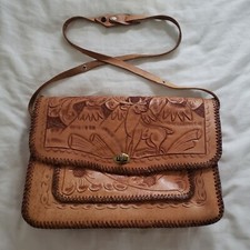 Vintage Hand Tooled Leather Purse