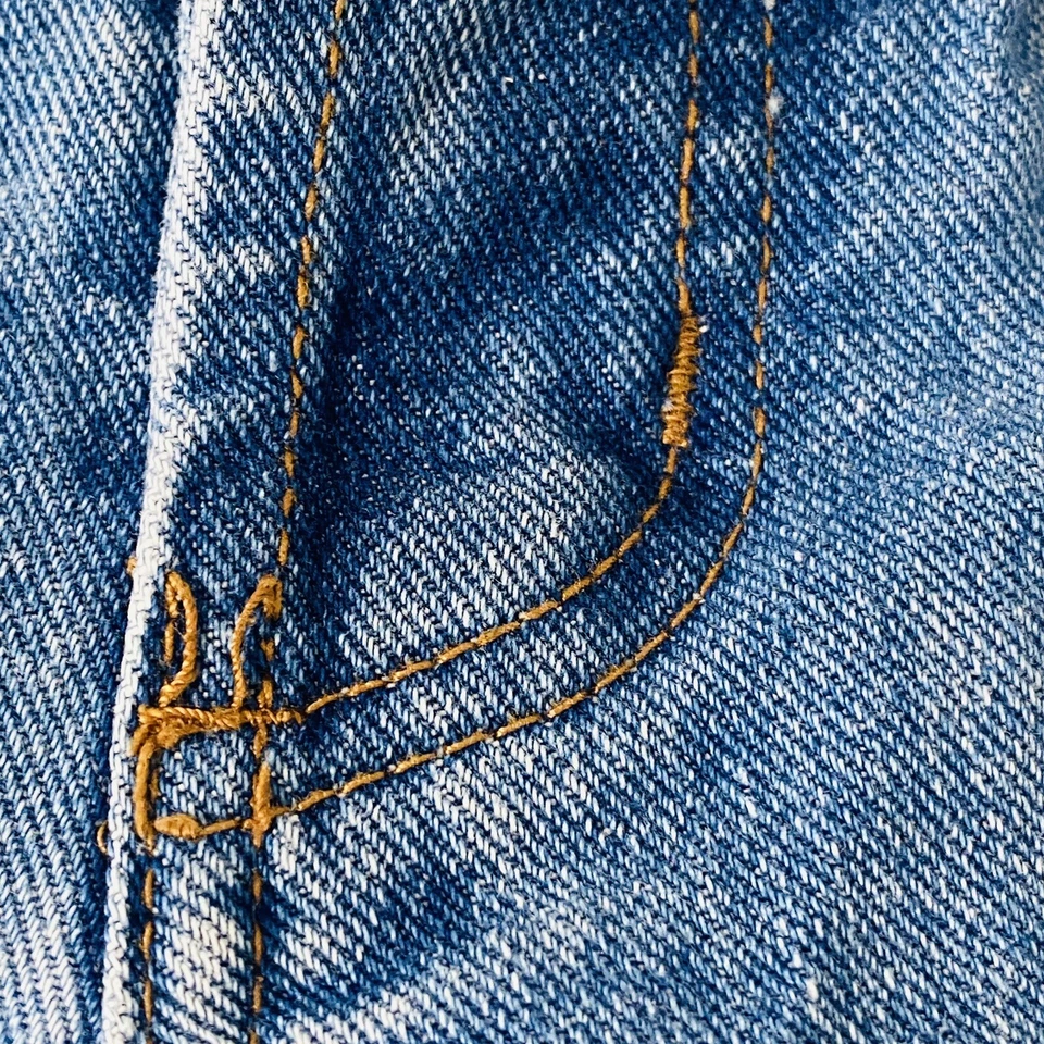 Pantalones Cortos LEI De Colección Para Mujer Azul Denim Tiro Alto Lavado Medio Talla 13 Y2K Foto 4 de 4