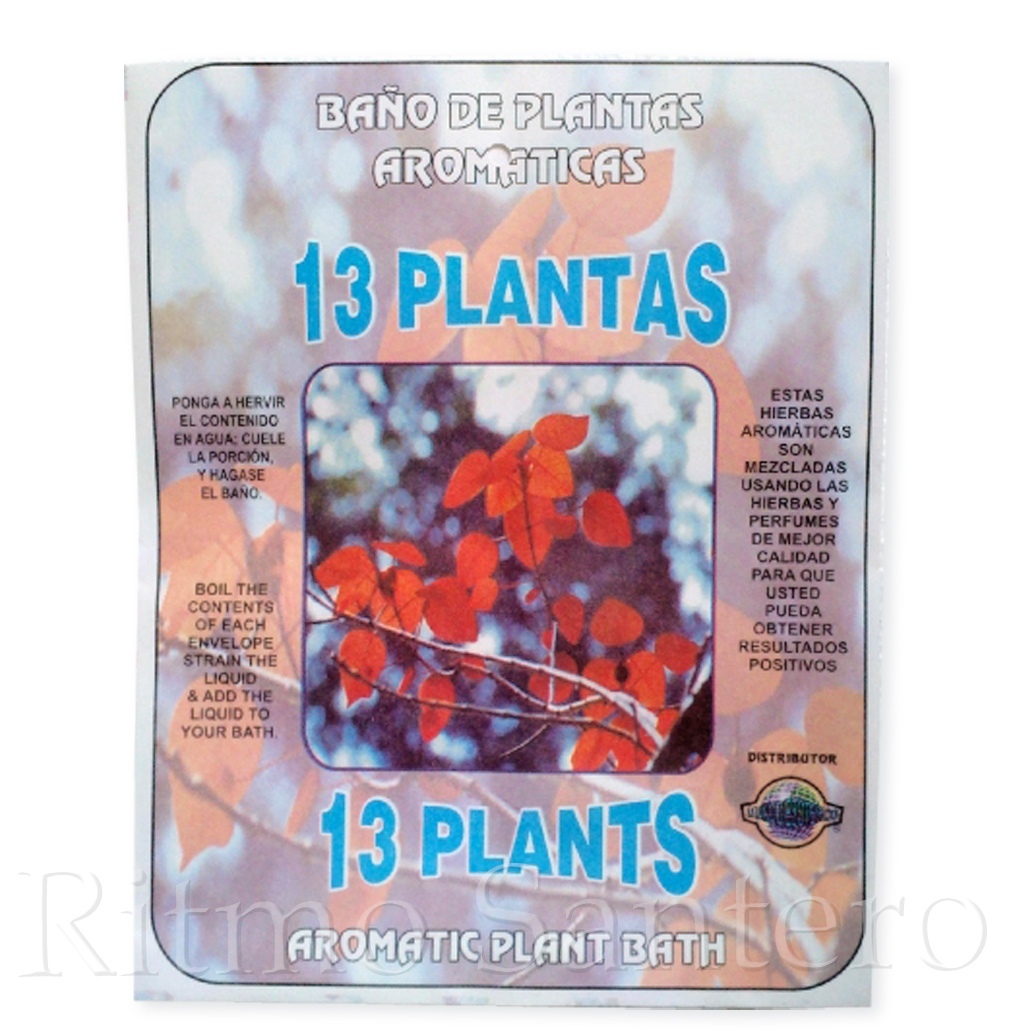 Spiritual Plant Bath - 9 Plantas Bano Despojo Limpia - Santeria Herb Wash For Cleansing