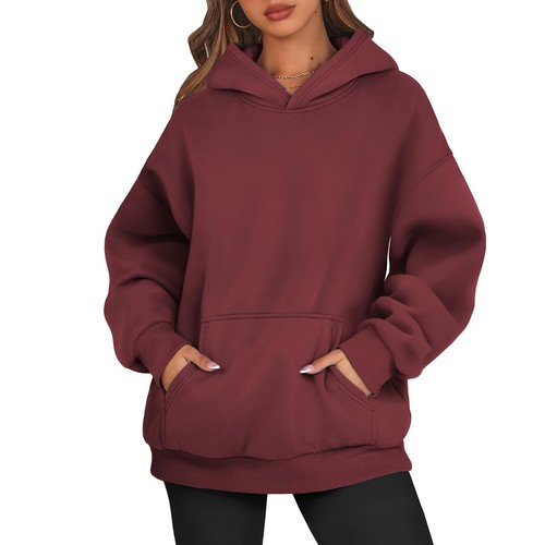 Women's Oversized Hoodies Long Sleeve Pullover with Pockets - Sporty Chic Style - Picture 58 of 63