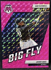 Javier Baez Big Fly  PINK 06/10 2022 Panini Mosaic Baseball BF-1