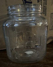 Vintage Coca Cola Glass Canister Jar - No Lid - 7.5 x 6