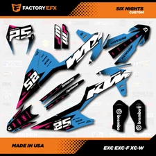 Blue Pink Racing Graphics Kit fit KTM 20-23 EXC EXCF XCW 125 150 200 250 300 450