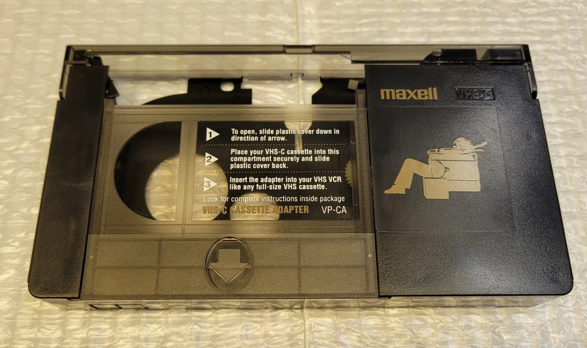 Maxell VHS Video Cassette Adapter for VHSC Videotapes VPCA Adapter