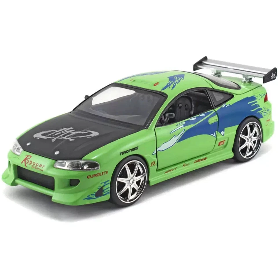 Fast & Furious BRIAN'S MITSUBISHI ECLIPSE Die Cast 1/24 Jada Toys New - Immagine 3 di 4