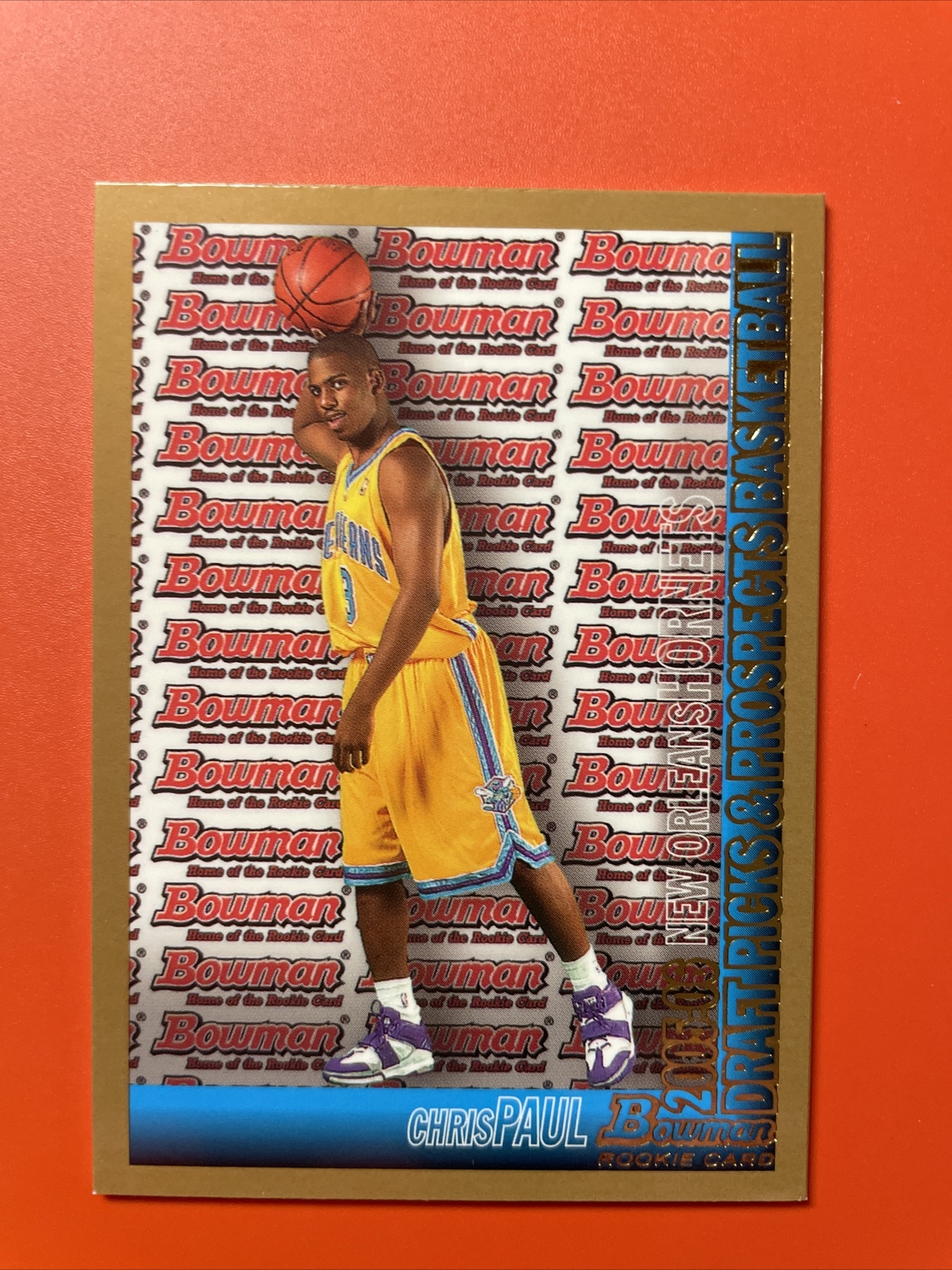 2005-06 Bowman Draft Picks & Prospects Chris Paul Gold Rookie Card RC #111 Suns