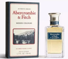 Abercrombie & Fitch WOODS Cologne Spray 1.7 oz for Men FACTORY SEALED BOX