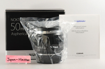 Voigtlander NOKTON 50mm F/1.2 Aspherical VM for Leica M Black MF Lens New in Box