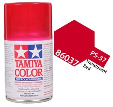 Tamiya 86037 PS-37 Translucent Red Polycarbonate Lexan RC Spray Paint 100ml - US