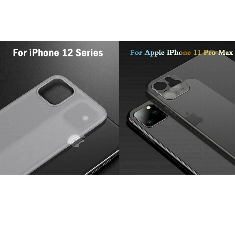 For iPhone 17 15 14 16 Pro MAX 13 12 Ultra-thin Slim Matte Hard Clear Case Cover - Image 2 of 4