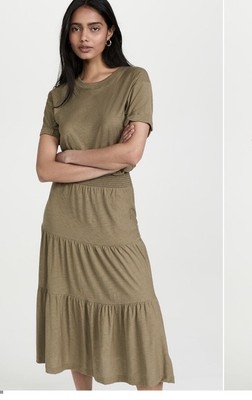 Nation LTD Martine Casual Dress In Tan SZ M
