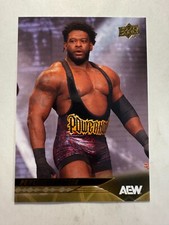 Powerhouse Hobbs 2025 Upper Deck AEW All Elite Wrestling #45 Card Gold