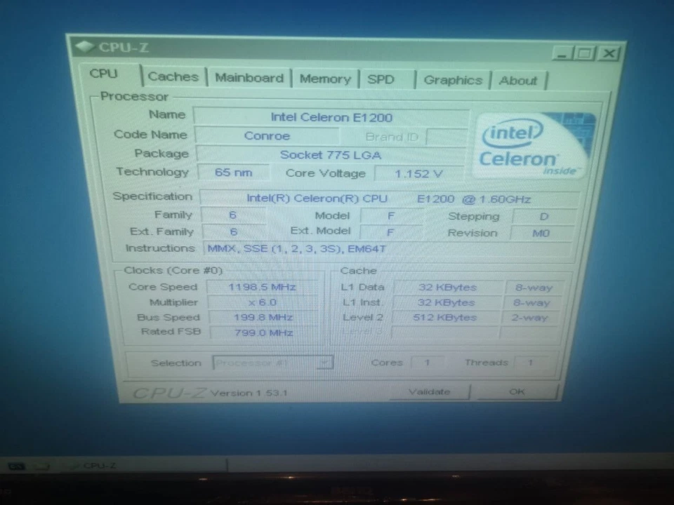Intel Celeron DualCore E1200 (CPU s.775) - Imagen 3 de 4
