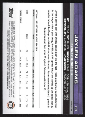 2023-24 NBL Topps Chrome - REFRACTOR BASE - Complete Your Set Pick a Card - Picture 71 of 77