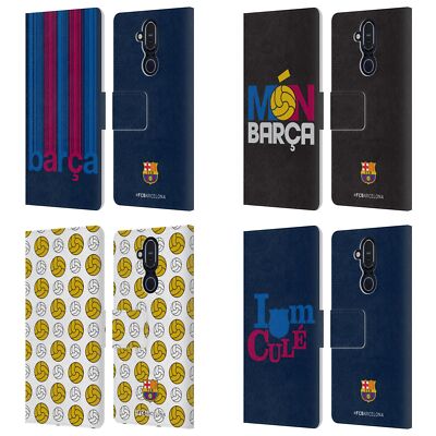 OFFICIAL FC BARCELONA CAMPIONS LEATHER BOOK WALLET CASE COVER FOR NOKIA PHONES