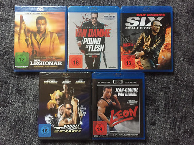 6 x Jean-Claude van Damme - Blu-ray - Leon, Double Team, Six Bullets, Legionär..