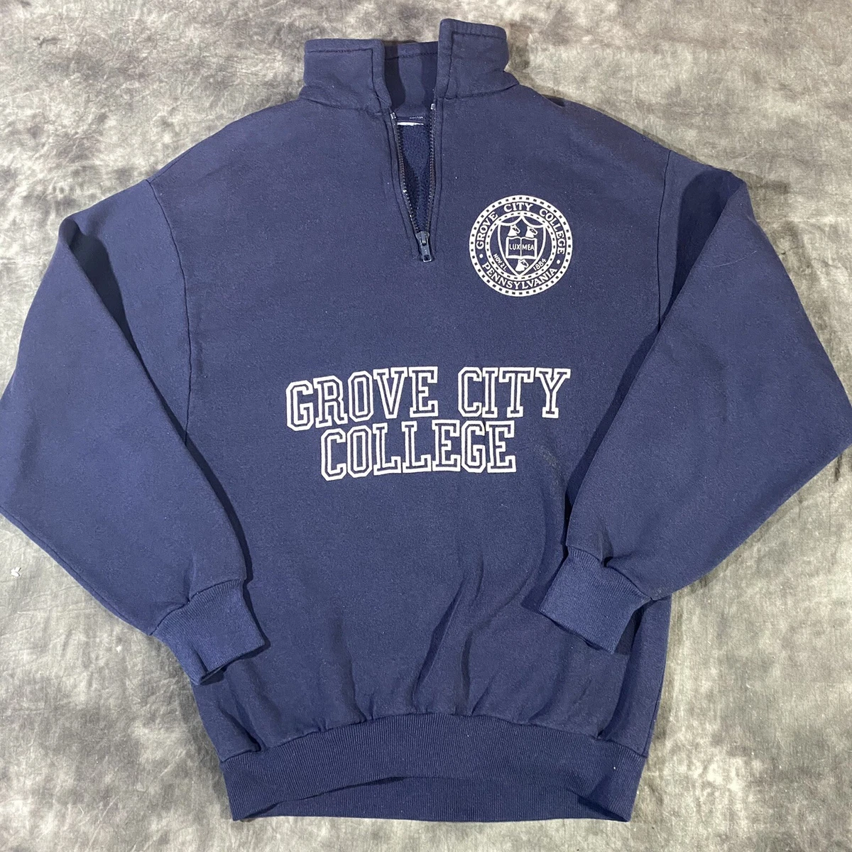Vintage Grove City College 1 4 Zip Sweatshirt Small