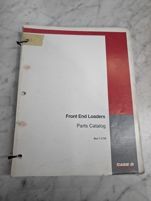 CASE SERVICE/REPAIR PARTS LIST CATALOG MANUAL FRONT END LOADS BUR 7-1770 1997