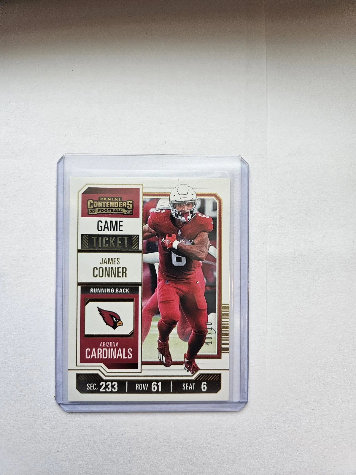 James Conner trading card