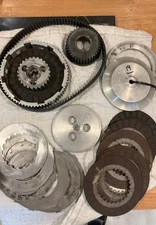 Norton Commando Belt Drive primary  With Clutch Norman white