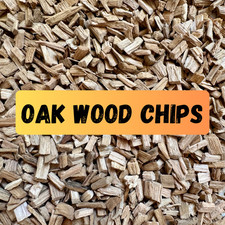 3kg Oak Wood Chips for BBQ Smoking Smoker Grill Natural Hardwood Barbecue 8-12mm