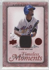 2008 Upper Deck A Piece of History Timeless Moments Red Jerseys Jose Reyes 0v1
