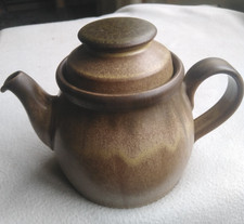 Denby Romany Brown Pottery Two Pint Teapot Vintage Stoneware Beautiful Tea