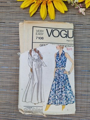 Vogue Double Schnittmuster 7108 Misses Kleid und Stola Vintage Gr. 10 bis 12