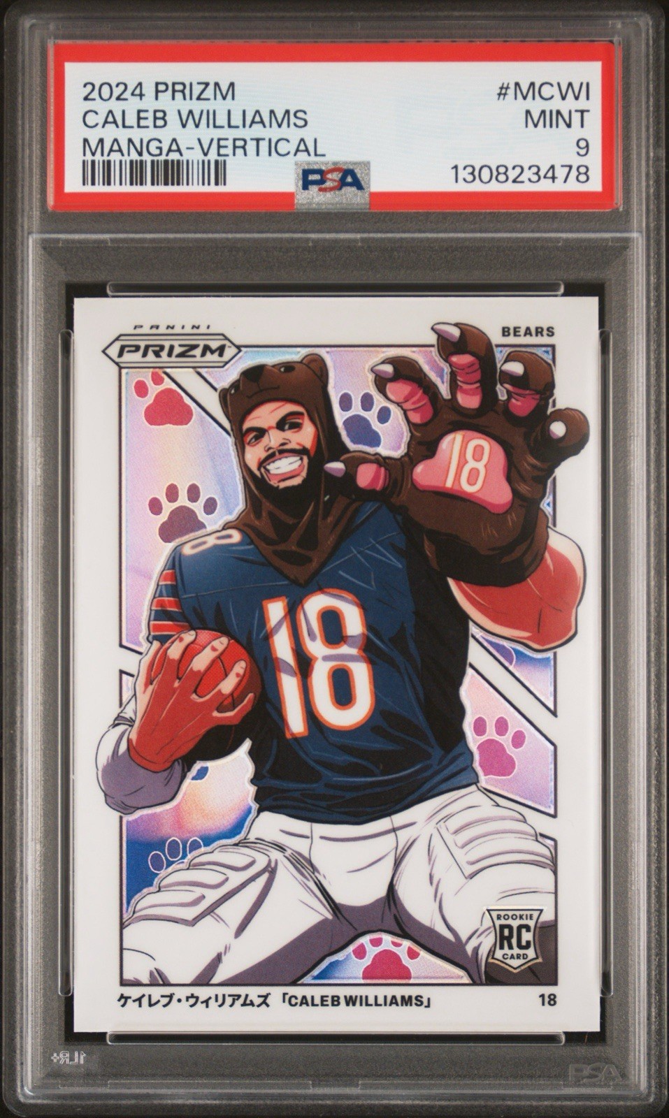 2024 Panini Prizm - Manga Vertical Caleb Williams #M-CWI (RC) PSA 9