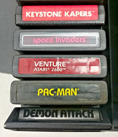 Atari 2600 In Case Bundle w/14 Games - Works Great!!!
