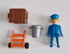 Playmobil Set 3323  Dienstmann/Gep&auml;cktr&auml;ger  1975 Bahnhof Retro Spielzeug