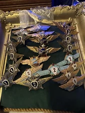 26 Pieces Of Authentic Soviet Winged Badges Including Rocket Force And Master !
